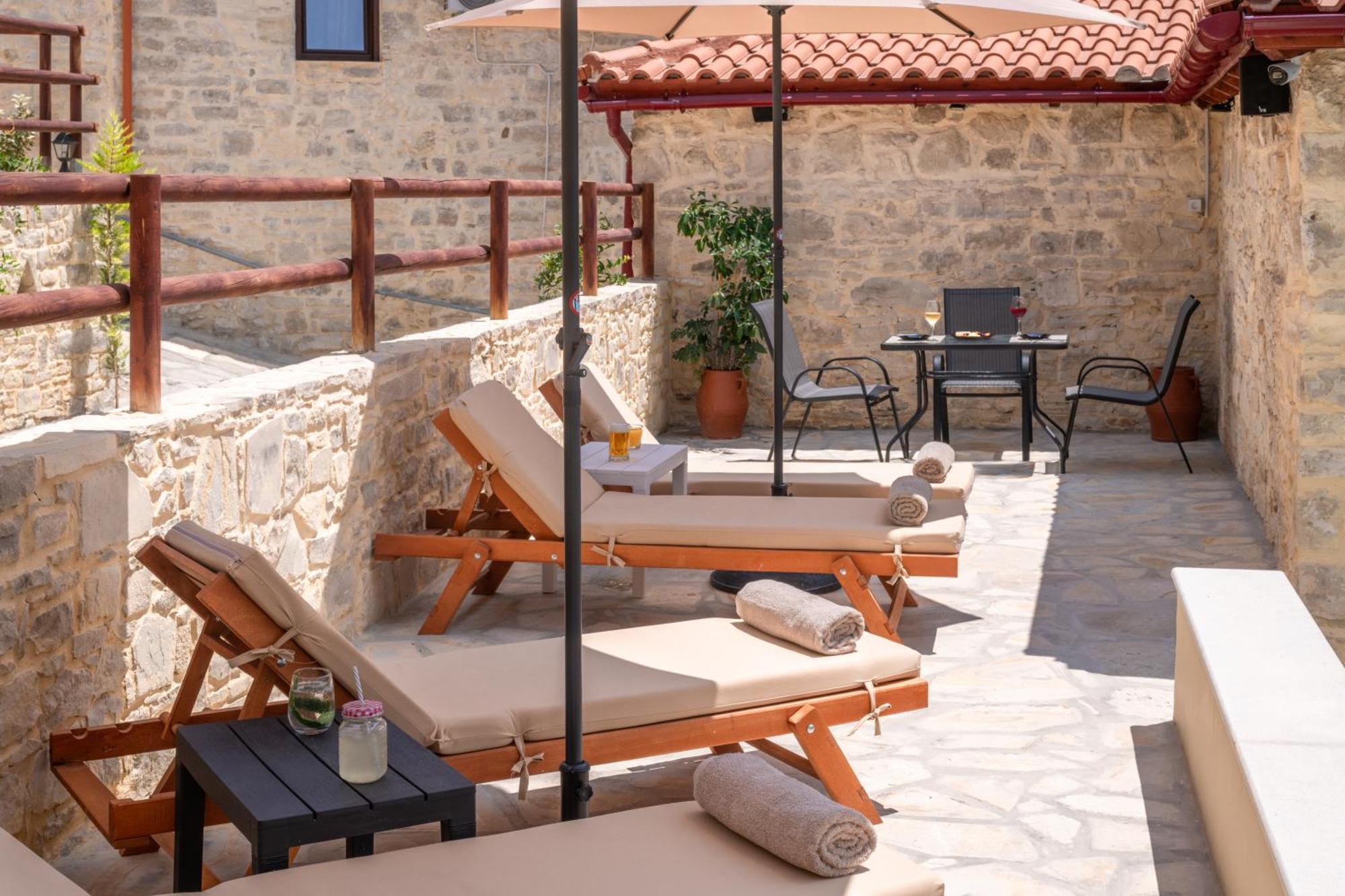 Draganigo Luxury Stone Houses 40 Min From Matala Ano Moulia Buitenkant foto